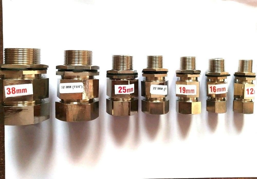 DOUBLE COMPRESSION BRASS CABLE GLAND