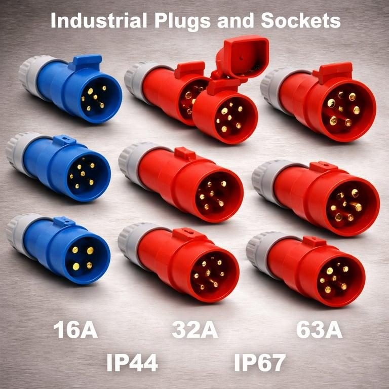 INDUSTRIAL MALE FEMALE SOCKET